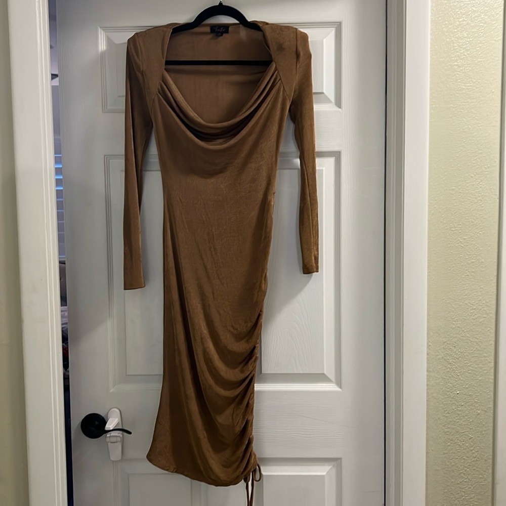 Metallic bodycon dress